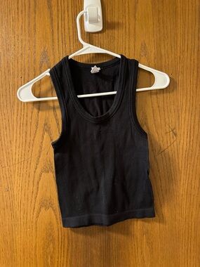 Old Navy Black Ribbed Tank Top